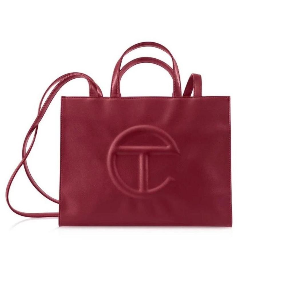 Telfar Medium Shopper Tote Bag in Ox Blood Red
